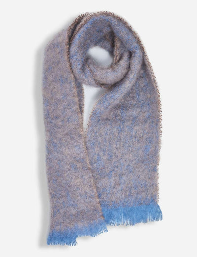 Cocoa Clash Mohair Scarf - Cushendale Woollen Mills
