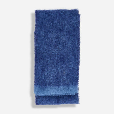 Navy Clash Mohair Scarf - Cushendale Woollen Mills
