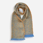 Ochre Clash Mohair Scarf - Cushendale Woollen Mills
