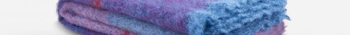 Aubergine Boher Mohair XThrow Blanket - Cushendale Woollen Mills