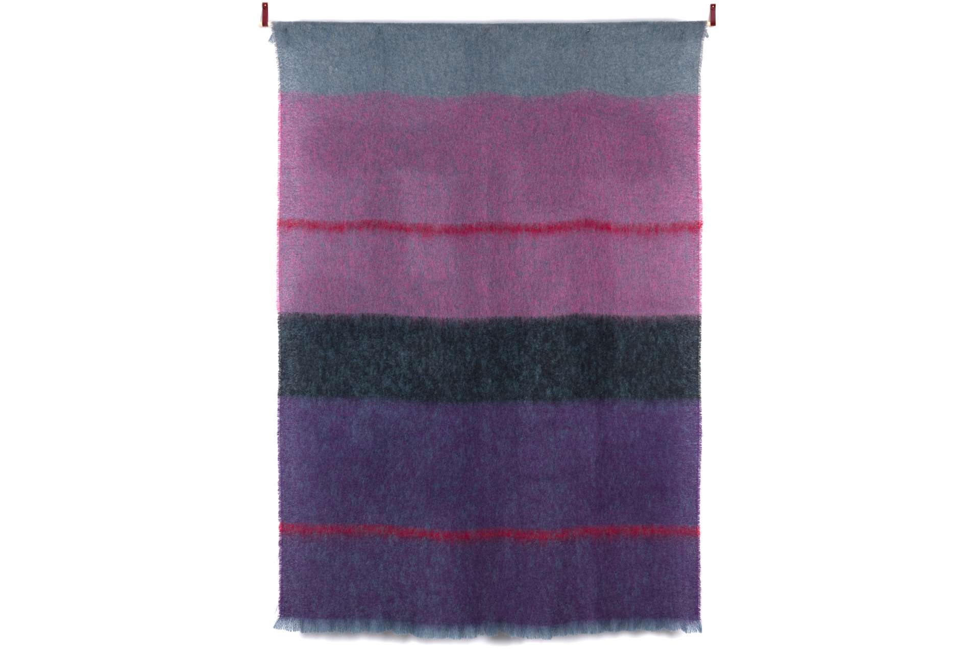 Aubergine Boher Mohair XThrow Blanket - Cushendale Woollen Mills