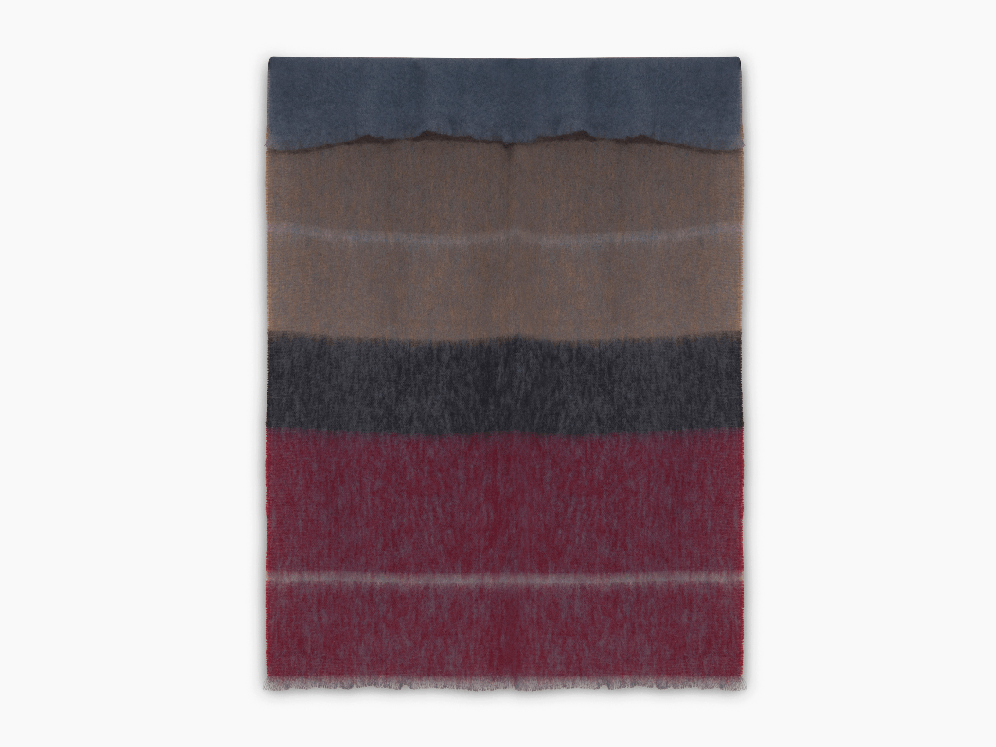 Wine Boher Mohair XThrow Blanket - Cushendale Woollen Mills