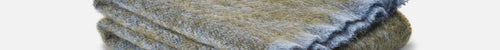 Moss Clash Mohair Throw Blanket - Cushendale Woollen Mills