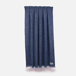 Navy Clash Mohair Throw Blanket - Cushendale Woollen Mills