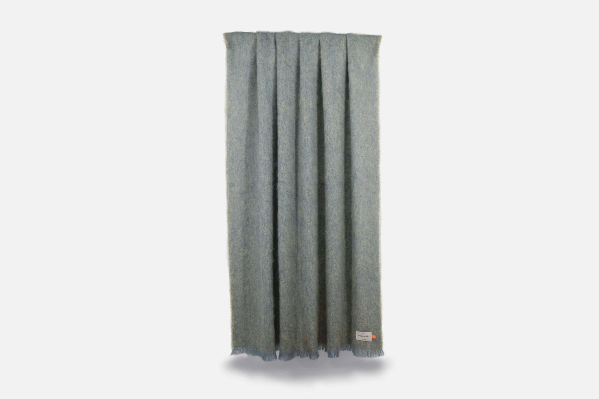 Olive Clash Mohair Throw Blanket - Cushendale Woollen Mills