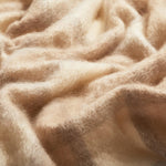 Fawn Plaid Drumin Mohair Throw Blanket - Cushendale Woollen Mills