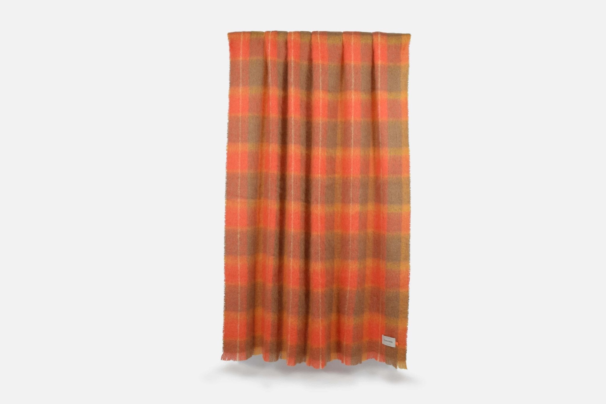Flame Drumin Mohair Throw Blanket - Cushendale Woollen Mills