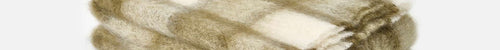 Olive Plaid Drumin Mohair Throw Blanket - Cushendale Woollen Mills