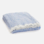 Azure Mooneen Mohair Throw Blanket - Cushendale Woollen Mills