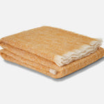 Ochre Mooneen Mohair Throw Blanket - Cushendale Woollen Mills