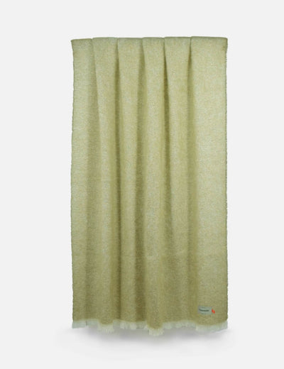 Olive Mooneen Mohair Throw Blanket - Cushendale Woollen Mills