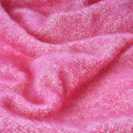 Raspberry Mooneen Mohair Throw Blanket - Cushendale Woollen Mills