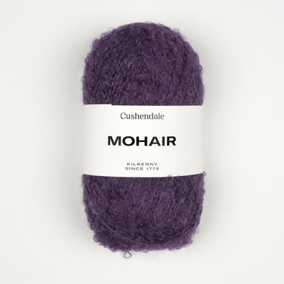 Aubergine Mohair Yarn - Cushendale Woollen Mills