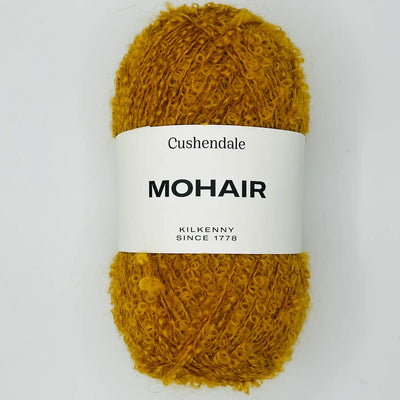 Ochre Mohair Yarn - Cushendale Woollen Mills