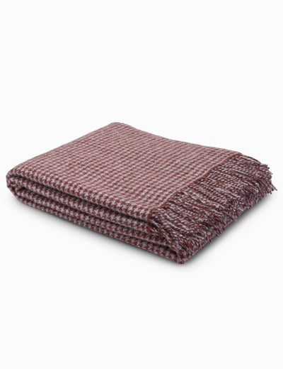 LIMITED EDITION - Cinnamon Irish Wool Throw Blanket - Cushendale Woollen Mills