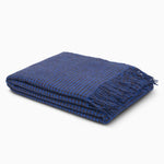 LIMITED EDITION - Cobalt Irish Wool Throw Blanket - Cushendale Woollen Mills