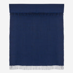 LIMITED EDITION - Cobalt Irish Wool Throw Blanket - Cushendale Woollen Mills