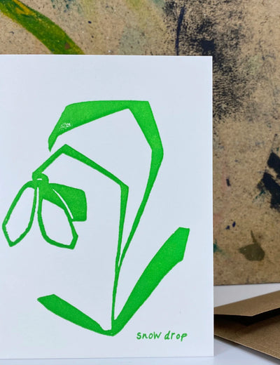 Snowdrop Card - Cushendale Woollen Mills