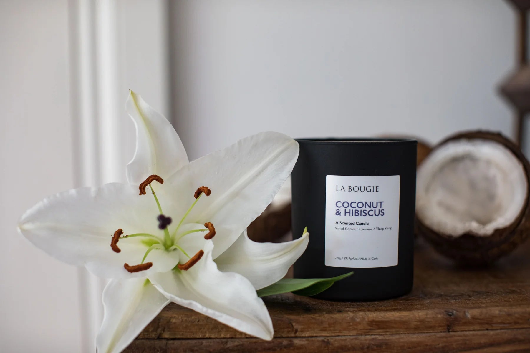 Coconut & Hibiscus Candle - Cushendale Woollen Mills