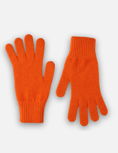 Orange Oban Gloves - Cushendale Woollen Mills