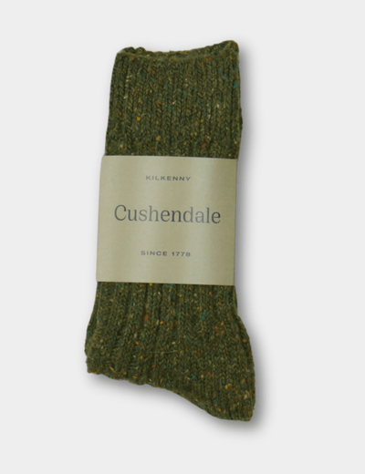 Green Wool Socks - Cushendale Woollen Mills