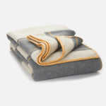 Grey Lacken Irish Wool Bed Blanket - Cushendale Woollen Mills