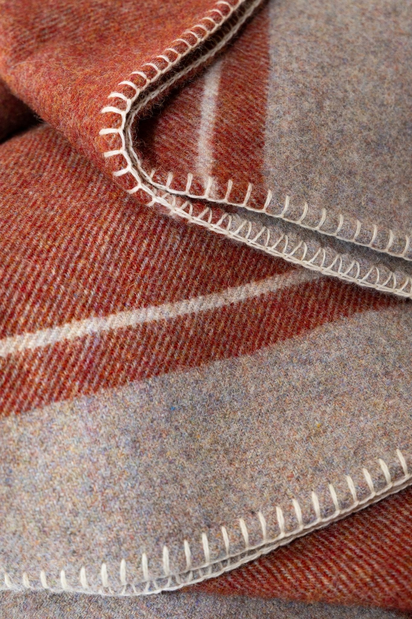 Cinnamon Lacken Irish Wool Bed Blanket - Cushendale Woollen Mills