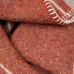 Cinnamon Lacken Irish Wool Bed Blanket - Cushendale Woollen Mills