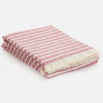 Pink Heather Raheen Irish Wool Throw Blanket - Cushendale Woollen Mills