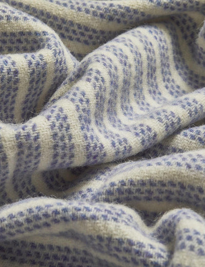 Indigo Raheen Irish Wool Throw Blanket - Cushendale Woollen Mills