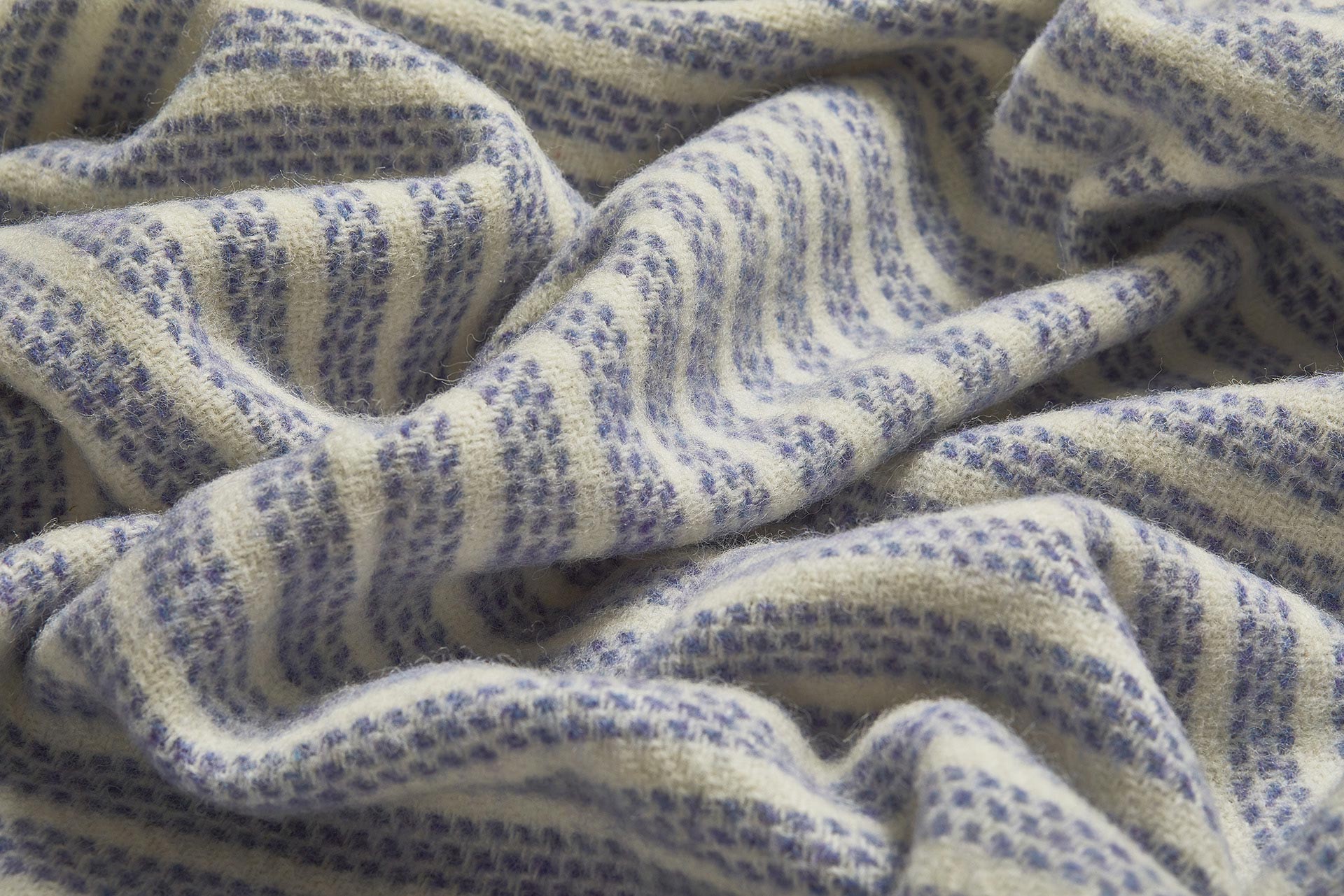 Indigo Raheen Irish Wool Throw Blanket - Cushendale Woollen Mills