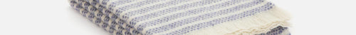 Indigo Raheen Irish Wool Throw Blanket - Cushendale Woollen Mills