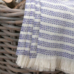 Indigo Raheen Irish Wool Throw Blanket - Cushendale Woollen Mills