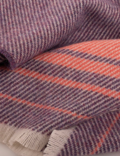 Heather Ombre Kileen Lambswool Baby Blanket - Cushendale Woollen Mills