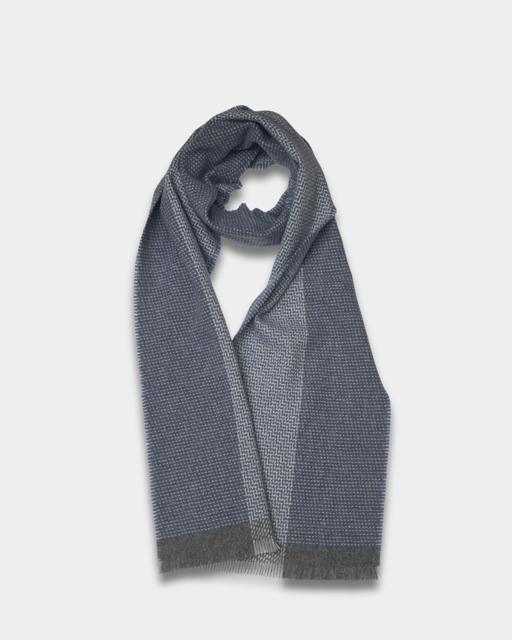 Azure Tweed Merino Lambswool Scarf - Cushendale Woollen Mills