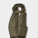 Moss/Charcoal Tweed Merino Lambswool Scarf - Cushendale Woollen Mills