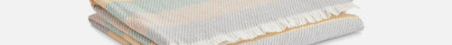 Lemon Striped Kileen Lambswool Baby Blanket - Cushendale Woollen Mills
