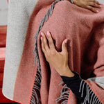 Coral Scadán Lambswool Throw Blanket - Cushendale Woollen Mills