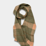 Sage/Fawn Mullins Merino Lambswool Scarf - Cushendale Woollen Mills
