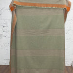 Fern Stripe Heron Lambswool Throw Blanket - Cushendale Woollen Mills