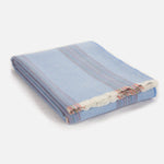 Sky Seskin Lambswool Throw Blanket - Cushendale Woollen Mills