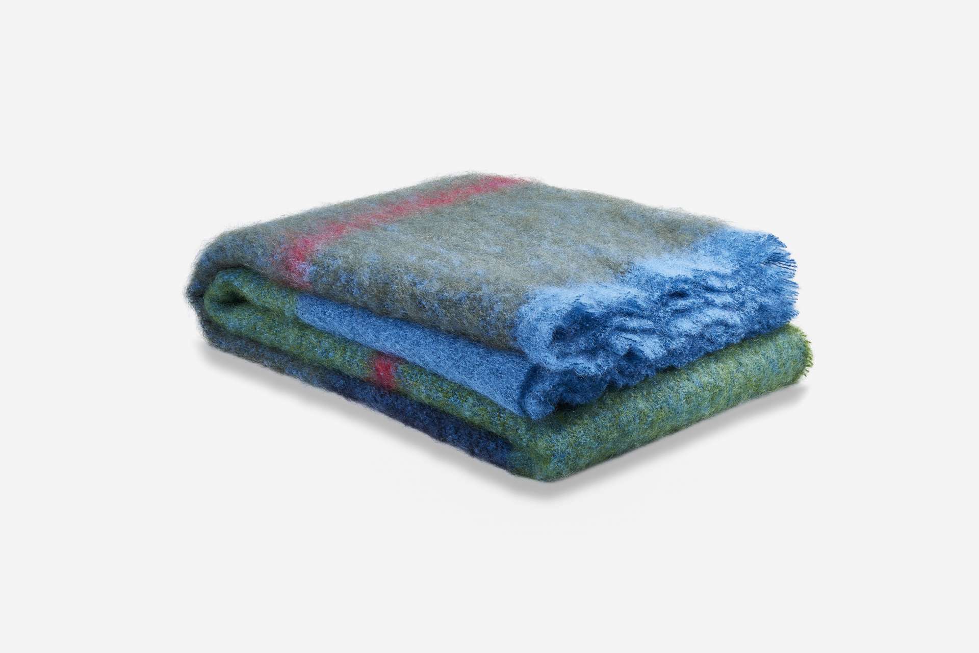 Moss Boher Mohair XThrow Blanket - Cushendale Woollen Mills