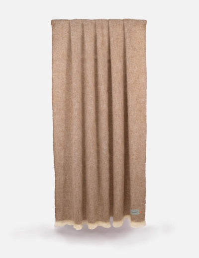 Cocoa Mooneen Mohair Throw Blanket - Cushendale Woollen Mills
