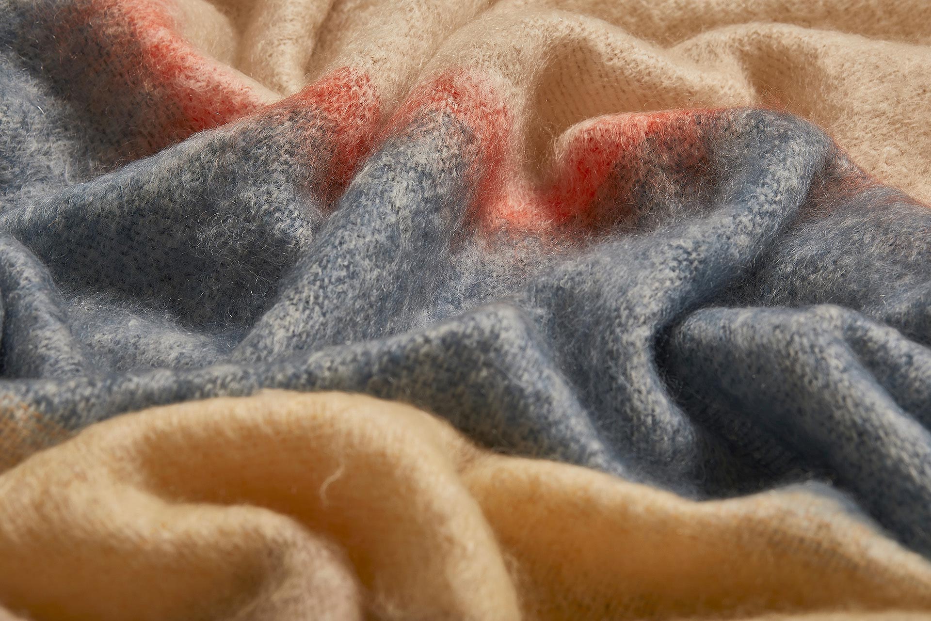Slate Silare Mohair XThrow Blanket - Cushendale Woollen Mills