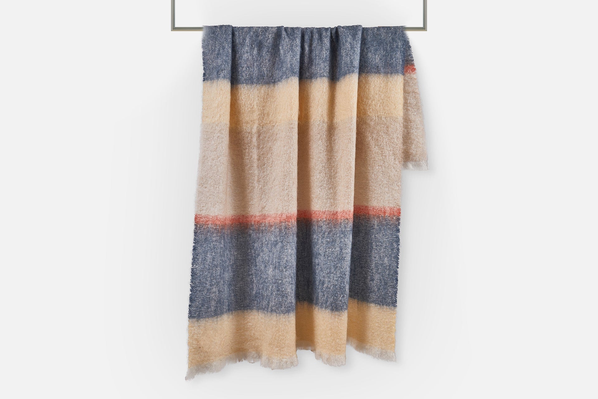 Slate Silare Mohair XThrow Blanket - Cushendale Woollen Mills