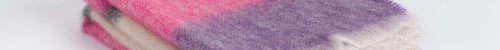 Raspberry Silare Mohair XThrow Blanket - Cushendale Woollen Mills