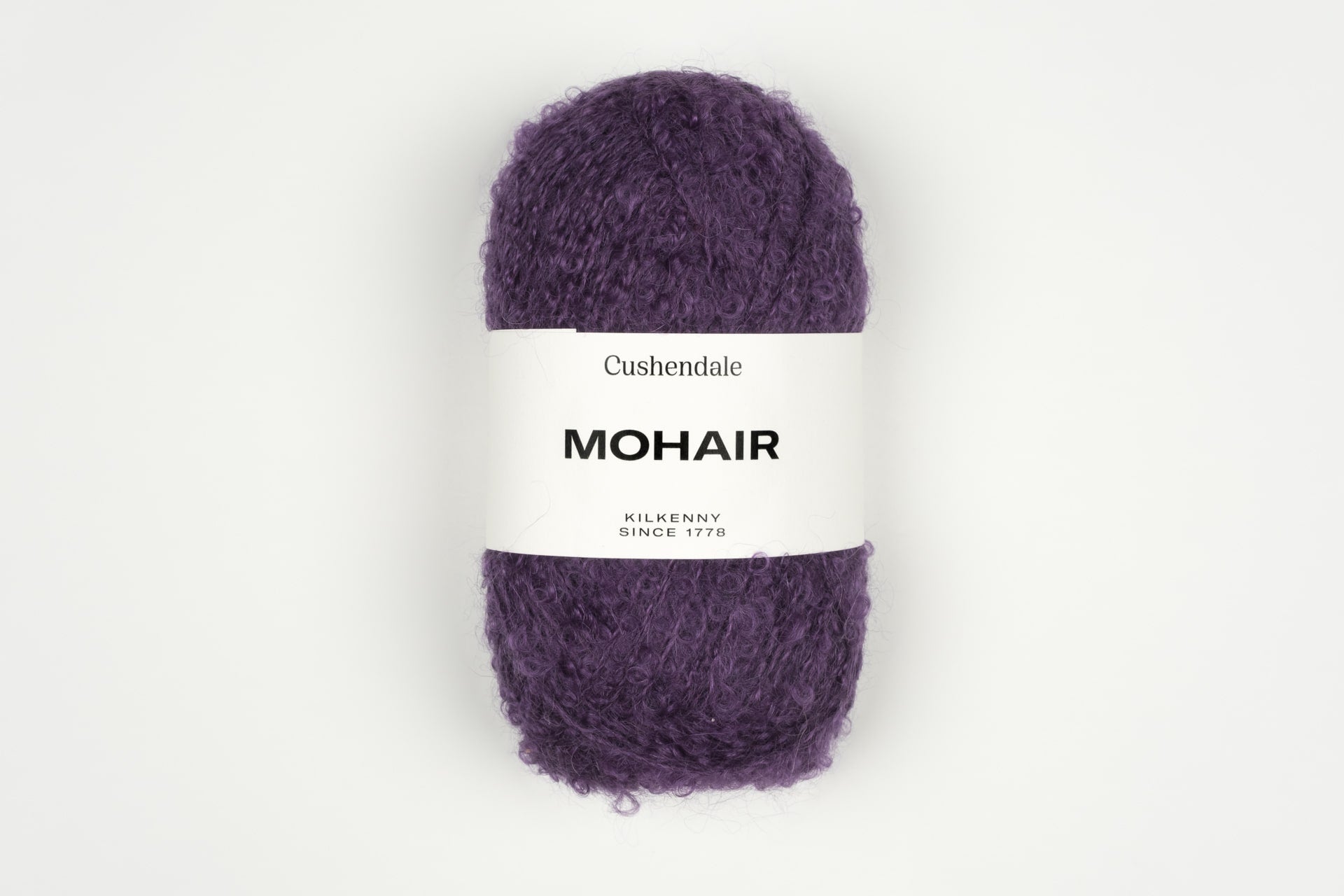 Aubergine Mohair Yarn - Cushendale Woollen Mills