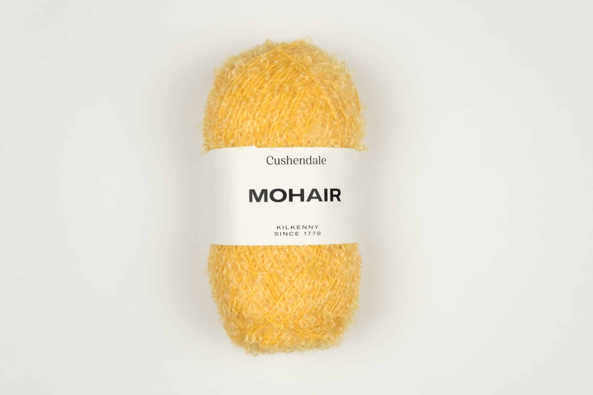 Lemon Mohair Yarn - Cushendale Woollen Mills