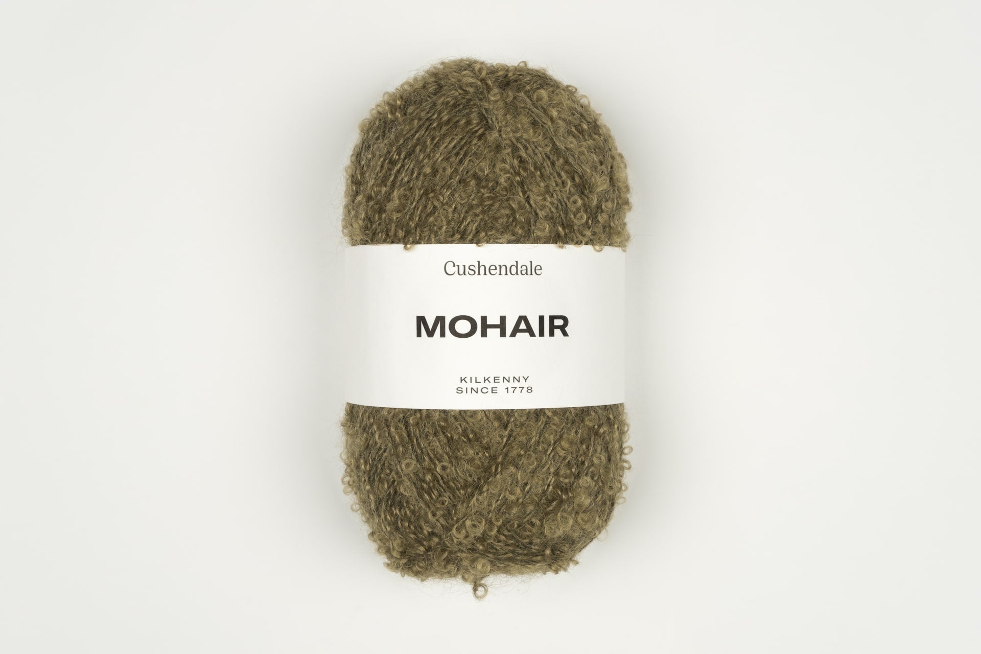Olive Mohair Yarn - Cushendale Woollen Mills