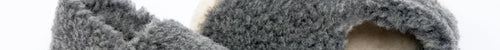 Graphite Wool Slippers - Cushendale Woollen Mills